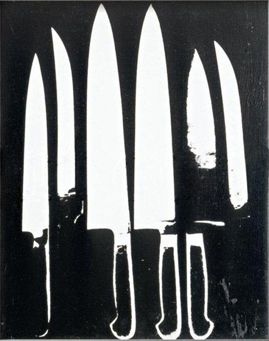 Andy Warhol Knives black and white